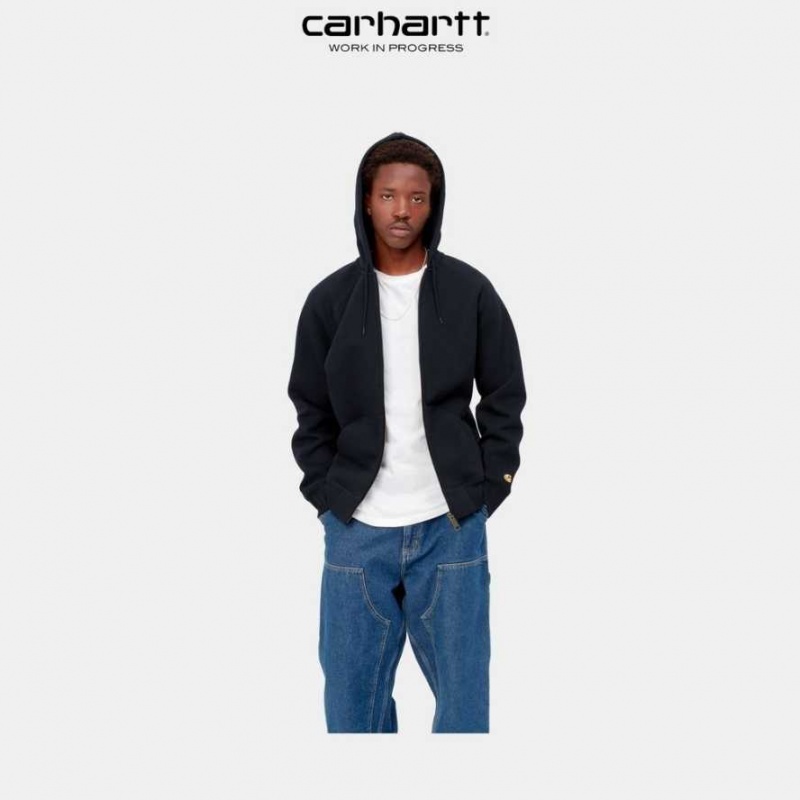 Carhartt Wip Hooded Chase Jacket Dark Navy | TH0000056