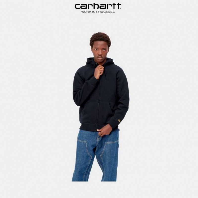 Carhartt Wip Hooded Chase Jacket Dark Navy | TH0000056