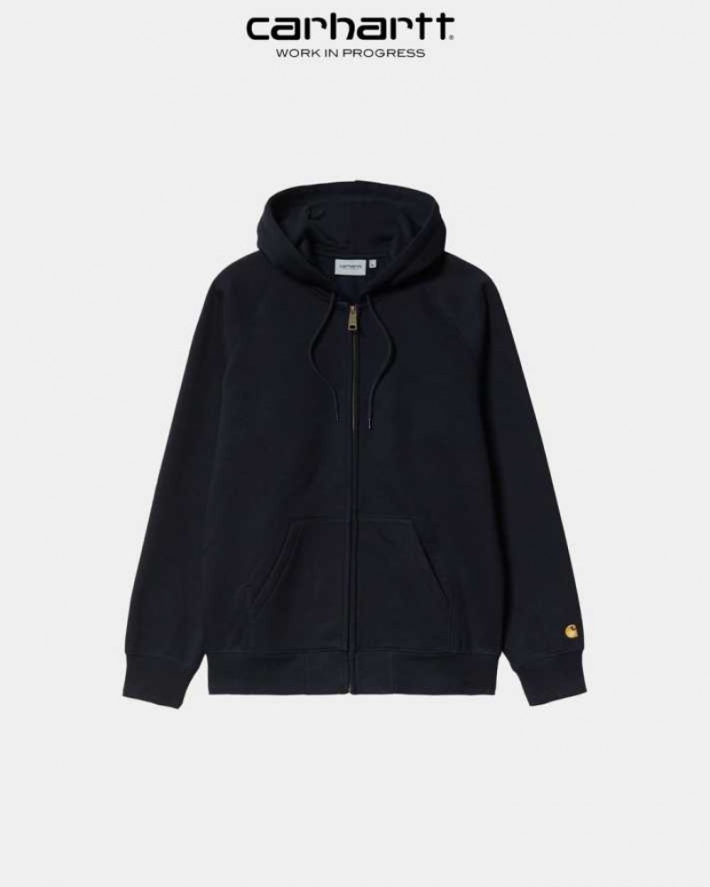 Carhartt Wip Hooded Chase Jacket Dark Navy | TH0000056