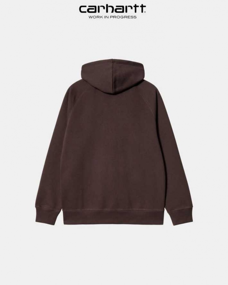 Carhartt Wip Hooded Chase Jacket Dark Umber | TH0000052