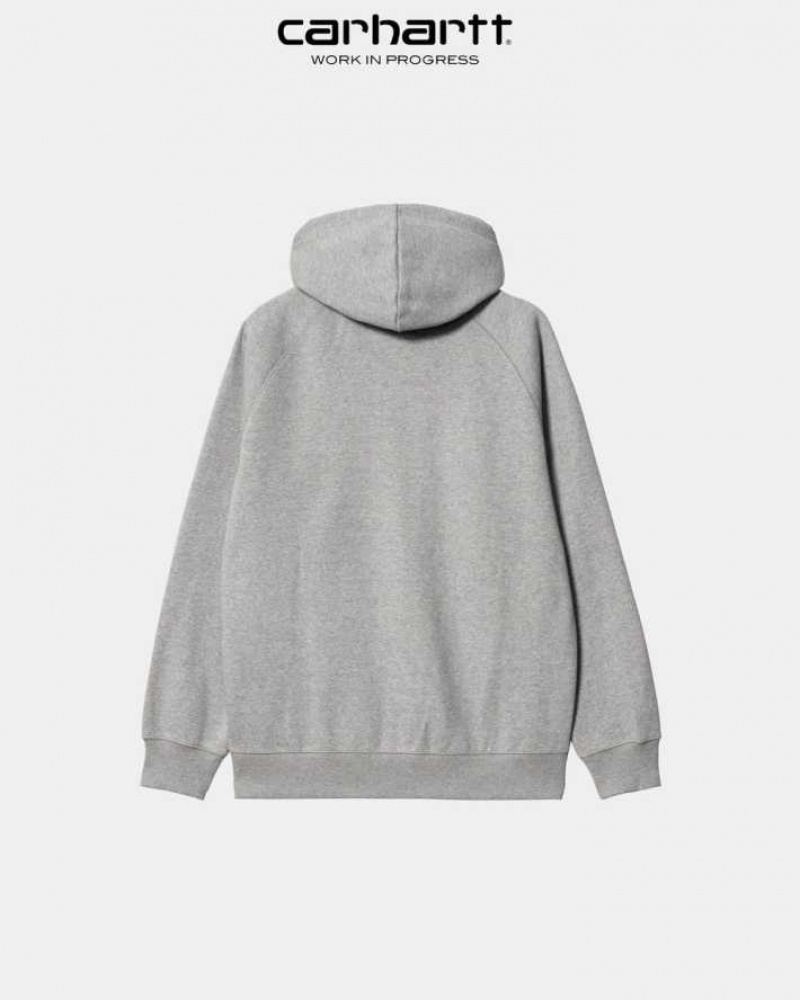 Carhartt Wip Hooded Chase Jacket Grey Heather | TH0000055