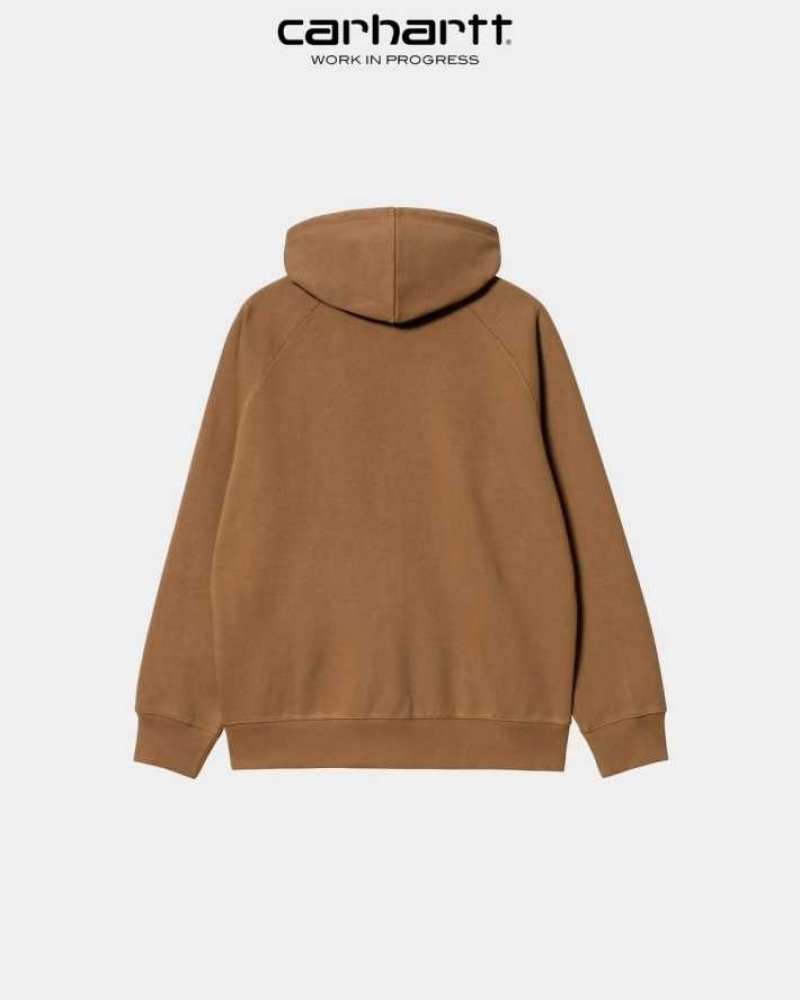 Carhartt Wip Hooded Chase Jacket Hamilton Brown | TH0000054