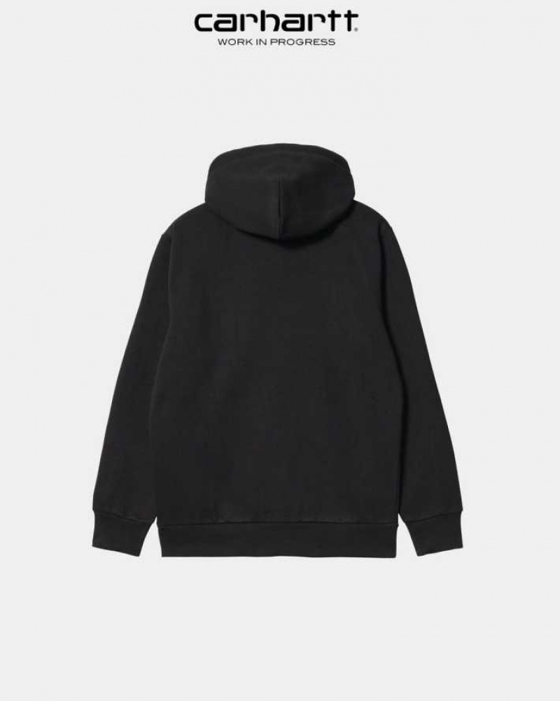 Carhartt Wip Hooded Dream Factory Sweatshirt Black | TH0000312