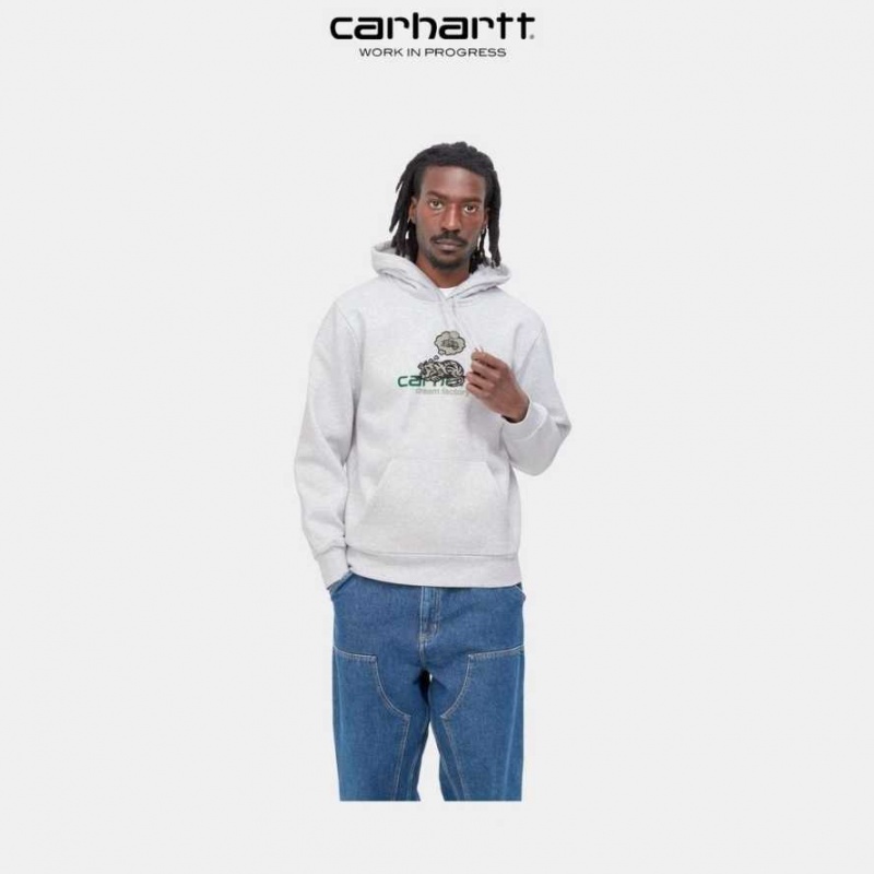 Carhartt Wip Hooded Dream Factory Sweatshirt Ash Heather | TH0000313