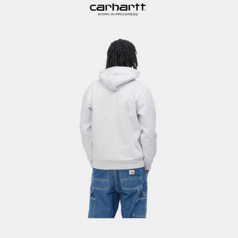 Carhartt Wip Hooded Dream Factory Sweatshirt Ash Heather | TH0000313