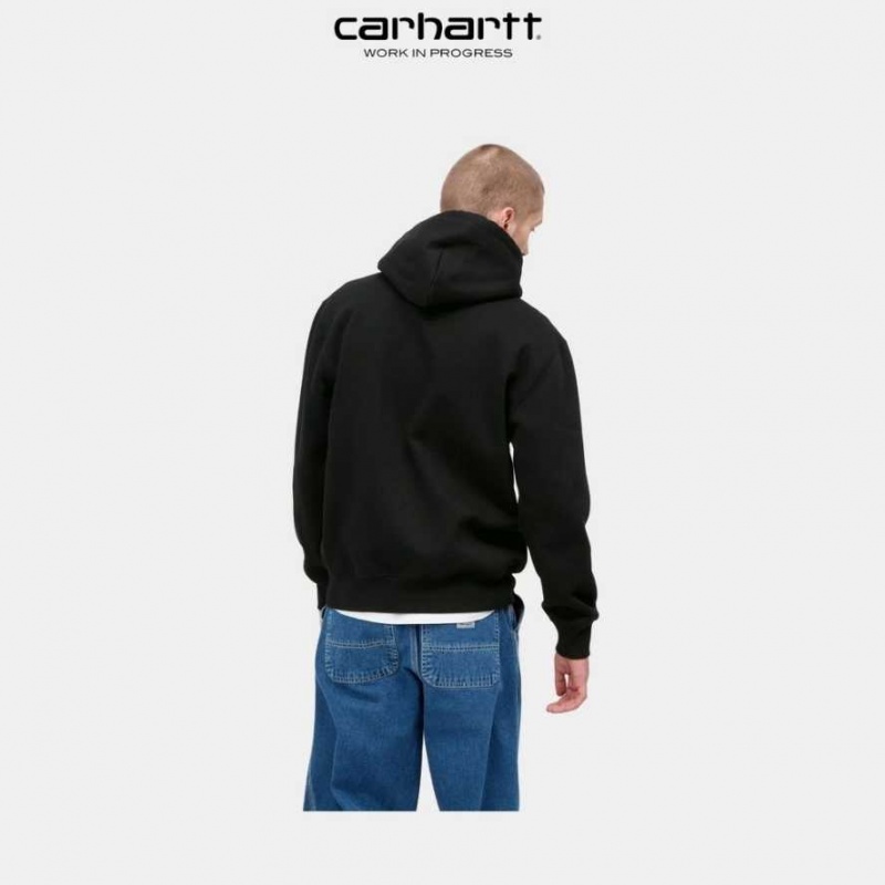 Carhartt Wip Hooded Sweatshirt Black / Black | TH0000291