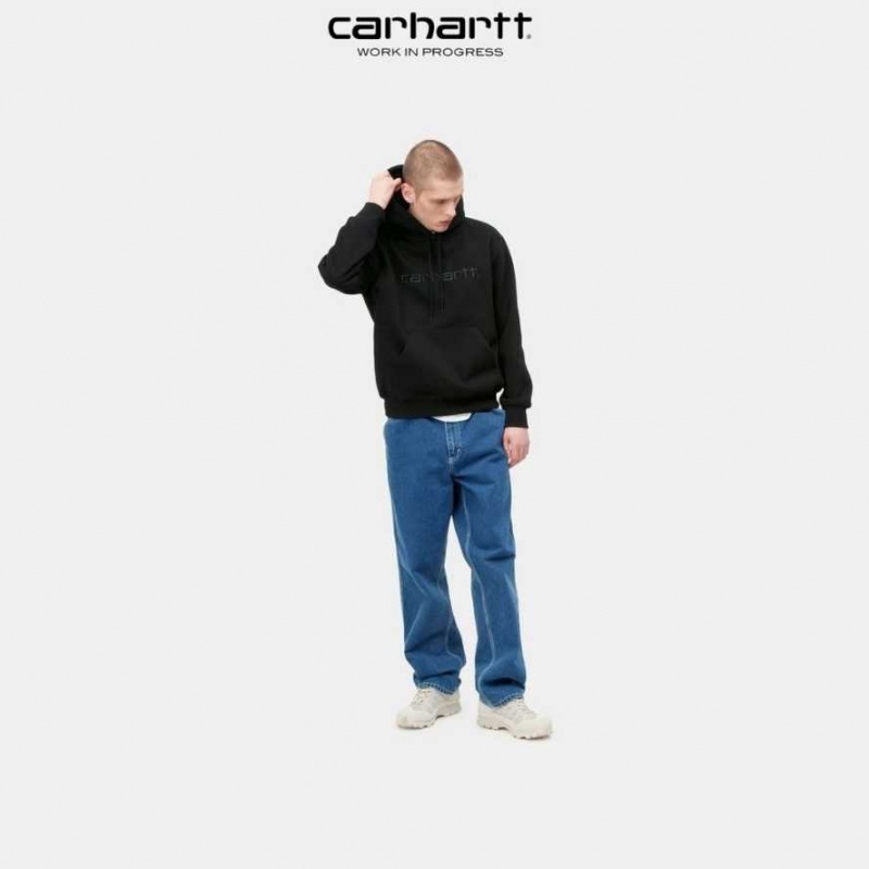 Carhartt Wip Hooded Sweatshirt Black / Black | TH0000291