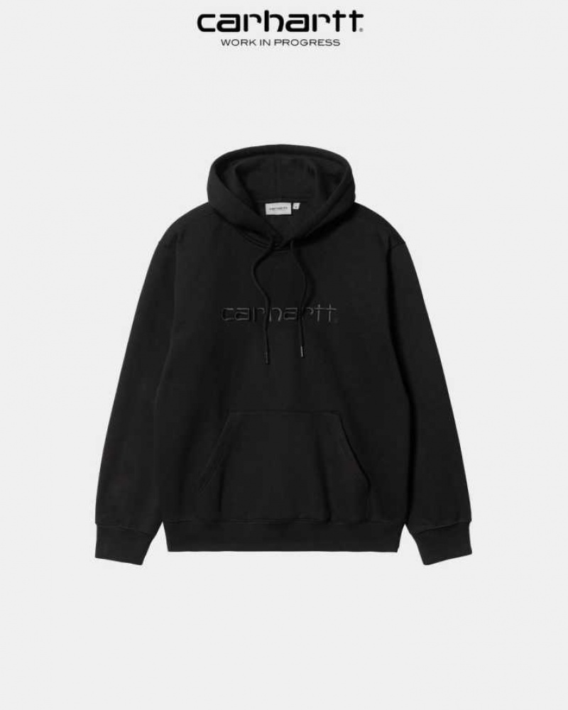 Carhartt Wip Hooded Sweatshirt Black / Black | TH0000291