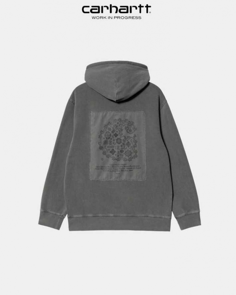 Carhartt Wip Hooded Verse Patch Sweatshirt Vulcan | TH0000335