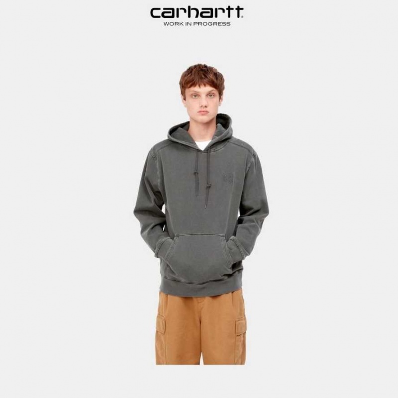 Carhartt Wip Hooded Verse Patch Sweatshirt Vulcan | TH0000335