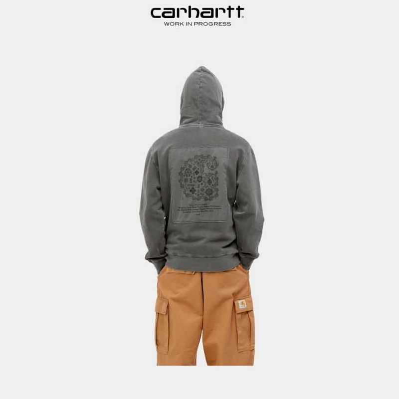 Carhartt Wip Hooded Verse Patch Sweatshirt Vulcan | TH0000335