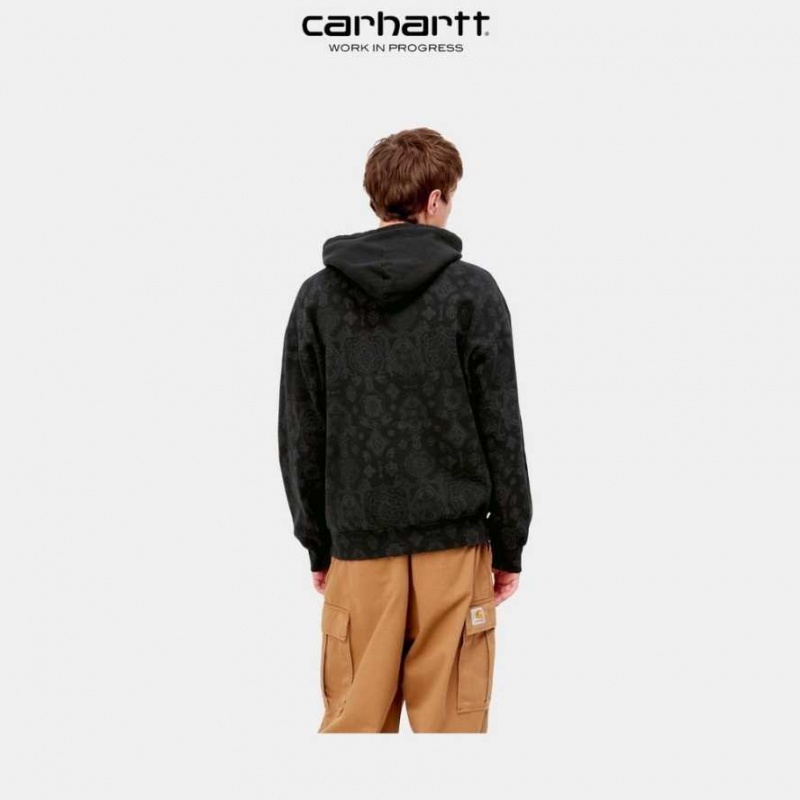 Carhartt Wip Hooded Verse Sweatshirt Black | TH0000338