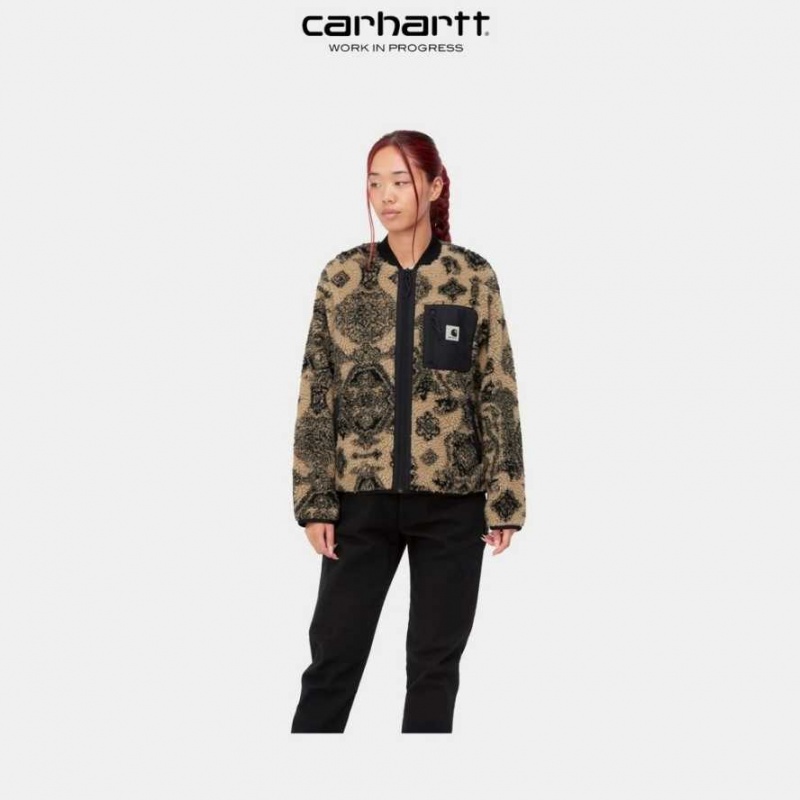 Carhartt Wip Janet Liner Dusty Hamilton Brown Verse Jacquard | TH0001076