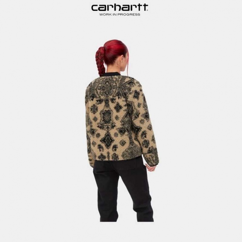 Carhartt Wip Janet Liner Dusty Hamilton Brown Verse Jacquard | TH0001076