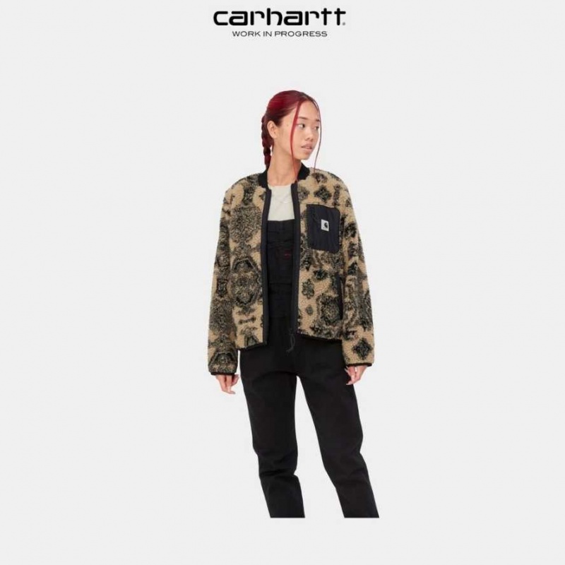 Carhartt Wip Janet Liner Dusty Hamilton Brown Verse Jacquard | TH0001076