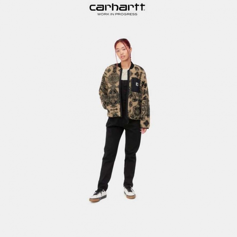 Carhartt Wip Janet Liner Dusty Hamilton Brown Verse Jacquard | TH0001076