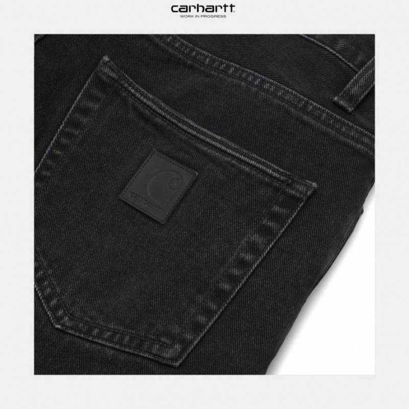 Carhartt Wip Klondike Pant - Maitland Denim Black (stone washed) | TH0001423