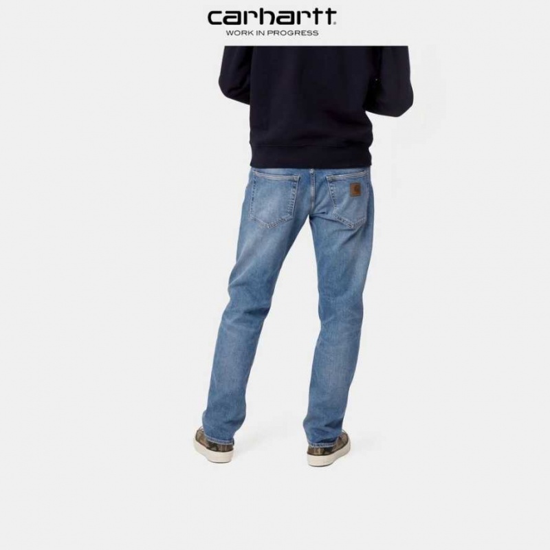 Carhartt Wip Klondike Pant - Stretch Denim Blue (worn bleached) | TH0001427