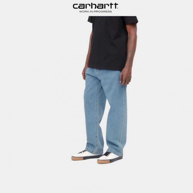 Carhartt Wip Landon Pant Blue ( heavy stone wash) | TH0001429