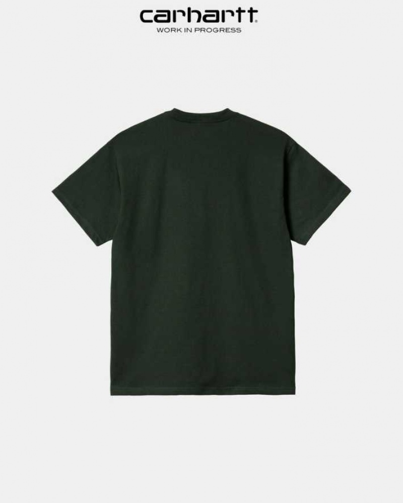 Carhartt Wip Letterman T-Shirt Dark Cedar | TH0002227