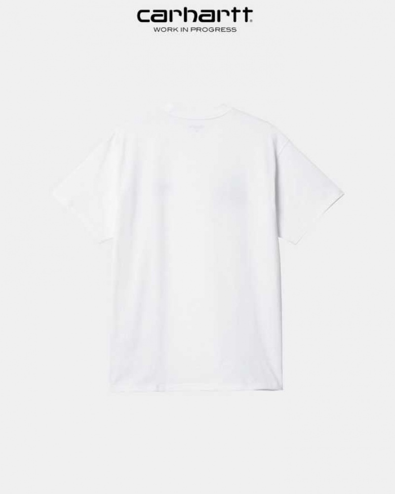 Carhartt Wip Letterman T-Shirt White | TH0002224