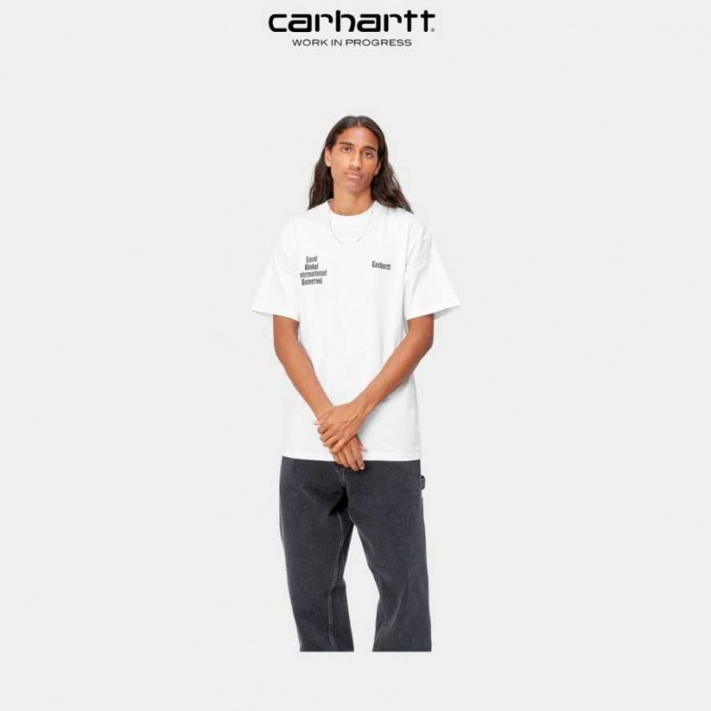 Carhartt Wip Letterman T-Shirt White | TH0002224