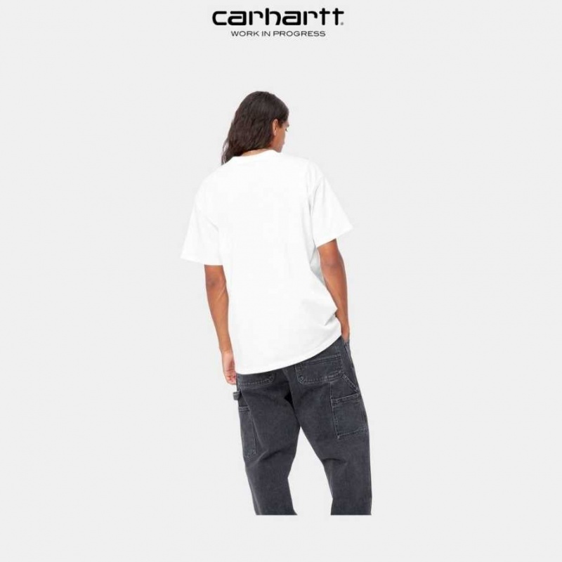 Carhartt Wip Letterman T-Shirt White | TH0002224