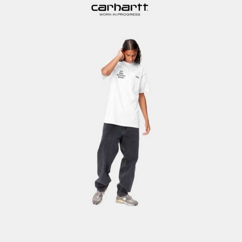 Carhartt Wip Letterman T-Shirt White | TH0002224