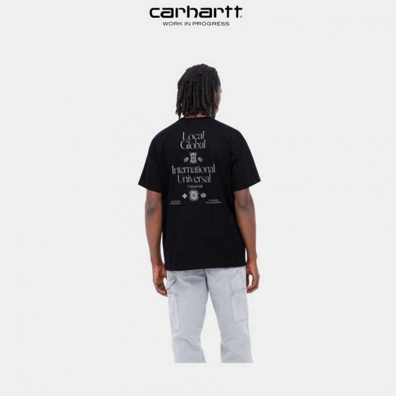 Carhartt Wip Local Pocket T-Shirt Black | TH0002232