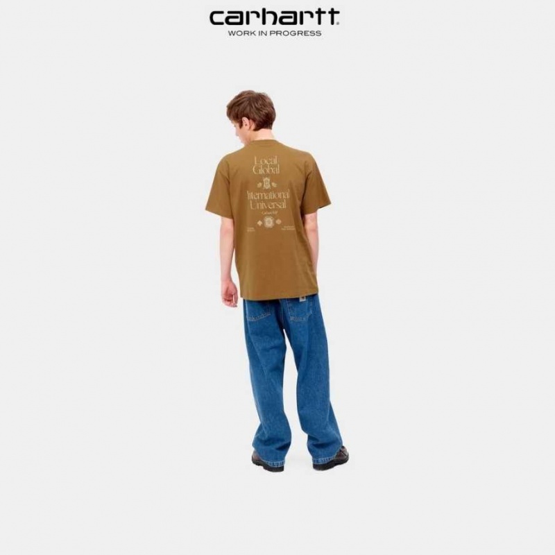 Carhartt Wip Local Pocket T-Shirt Hamilton Brown | TH0002230