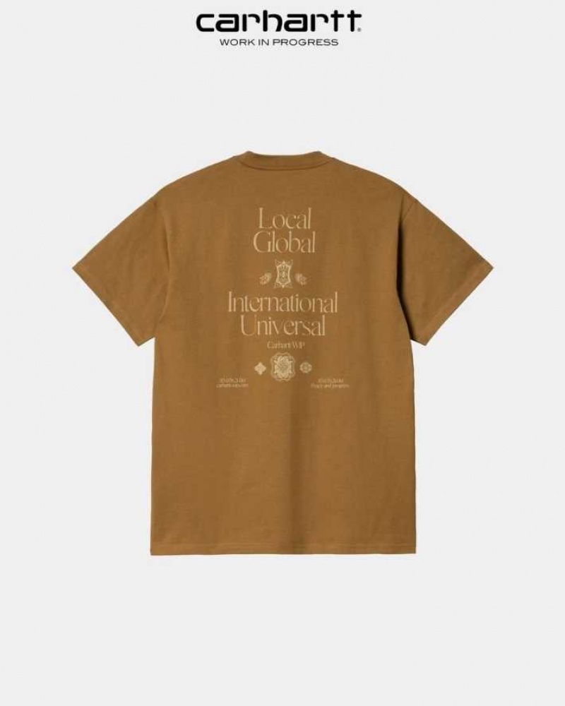 Carhartt Wip Local Pocket T-Shirt Hamilton Brown | TH0002230