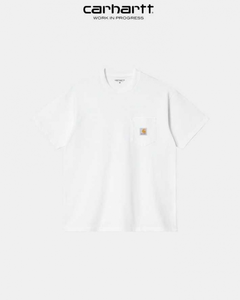 Carhartt Wip Local Pocket T-Shirt White | TH0002233