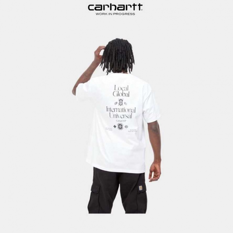 Carhartt Wip Local Pocket T-Shirt White | TH0002233