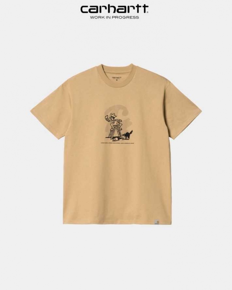 Carhartt Wip Lucky Painter T-Shirt Dusty Hamilton Brown | TH0002256