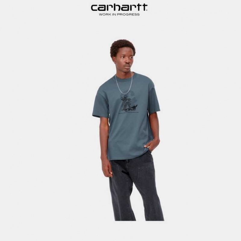 Carhartt Wip Lucky Painter T-Shirt Storm Blue | TH0002253