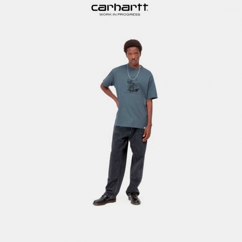 Carhartt Wip Lucky Painter T-Shirt Storm Blue | TH0002253