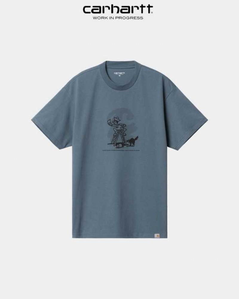 Carhartt Wip Lucky Painter T-Shirt Storm Blue | TH0002253