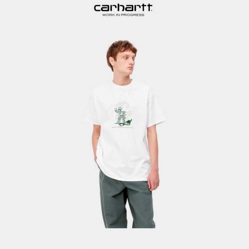 Carhartt Wip Lucky Painter T-Shirt White | TH0002254