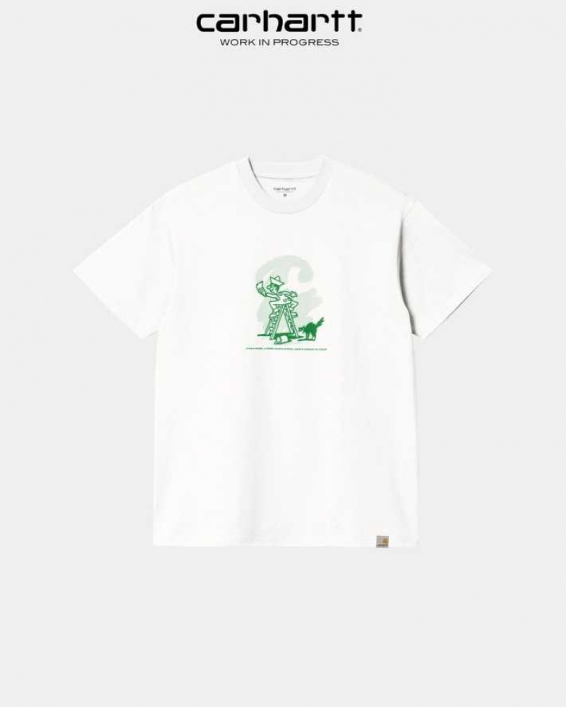 Carhartt Wip Lucky Painter T-Shirt White | TH0002254