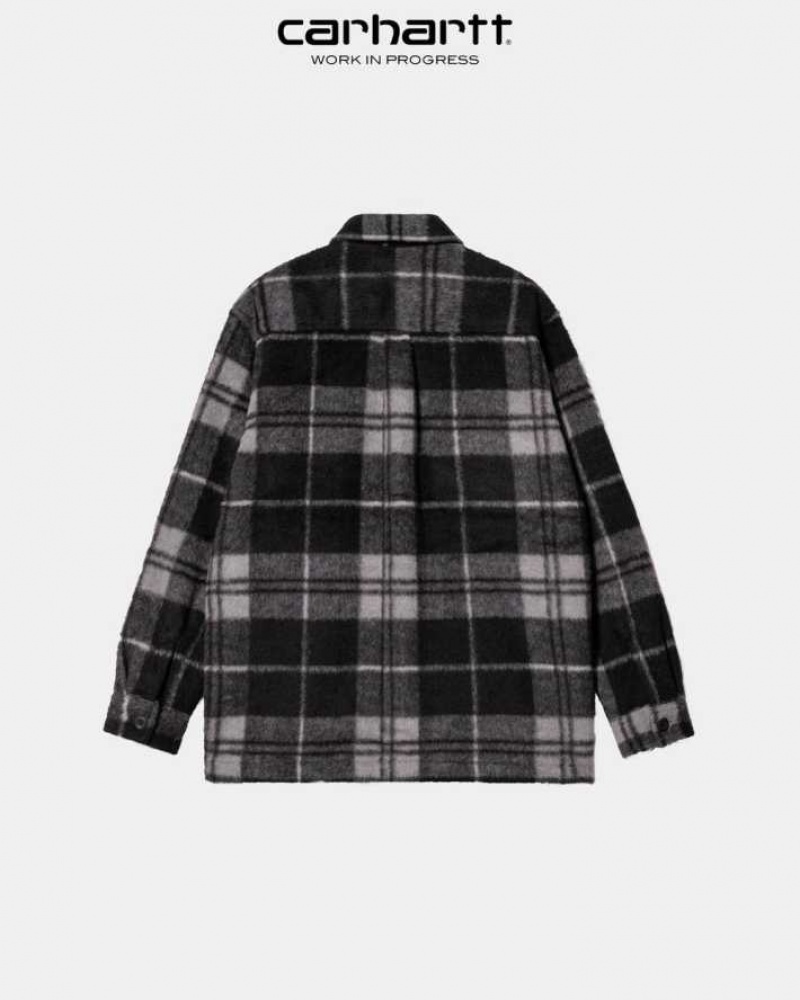 Carhartt Wip Manning Check Shirt Jacket Black / Marengo | TH0000068