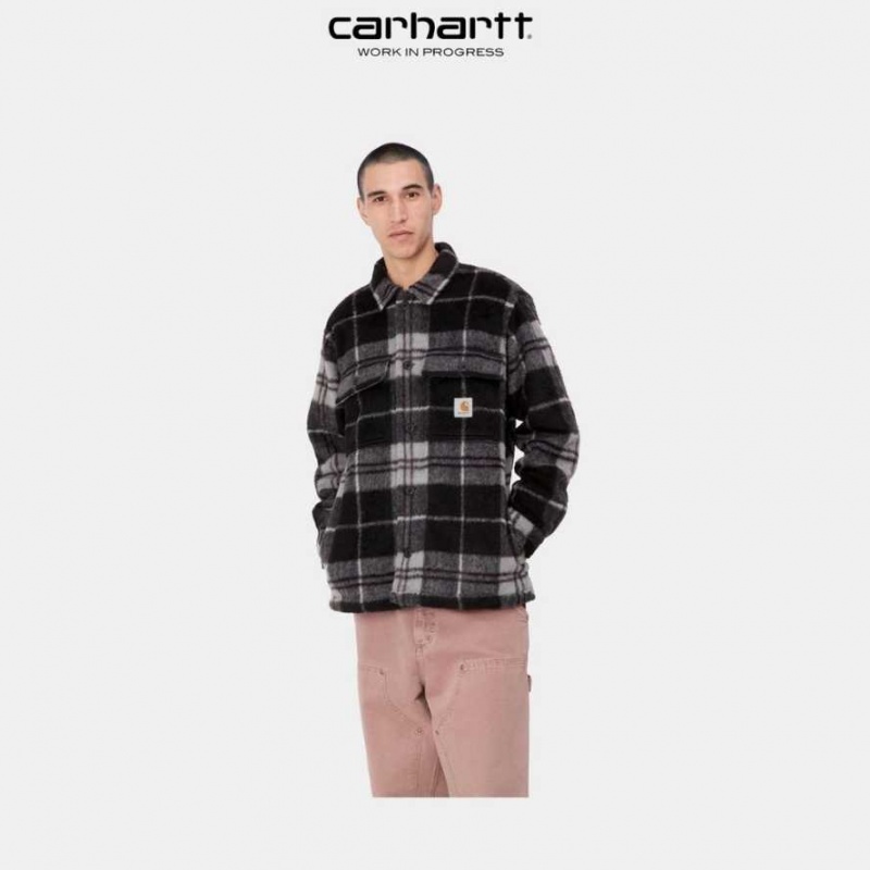 Carhartt Wip Manning Check Shirt Jacket Black / Marengo | TH0000068