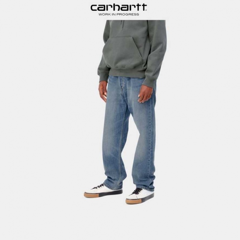 Carhartt Wip Marlow Pant Blue Denim Blue (mid used wash) | TH0001430