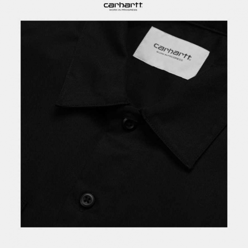 Carhartt Wip Master Shirt Black | TH0001817