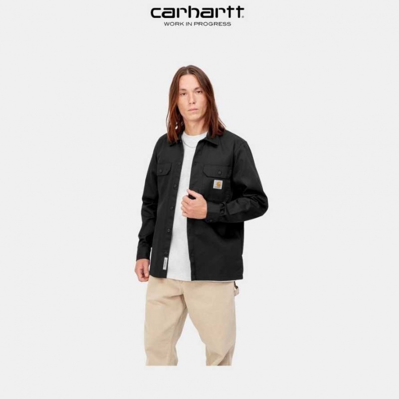 Carhartt Wip Master Shirt Black | TH0001817