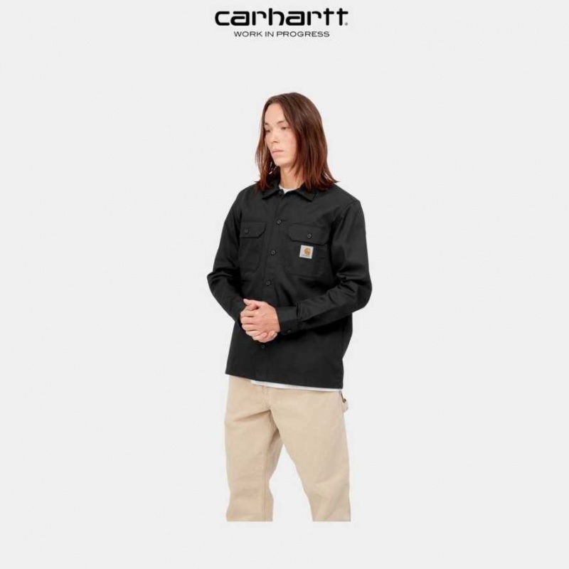 Carhartt Wip Master Shirt Black | TH0001817