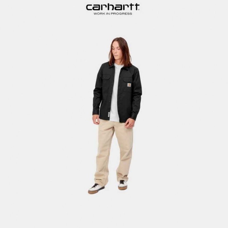 Carhartt Wip Master Shirt Black | TH0001817