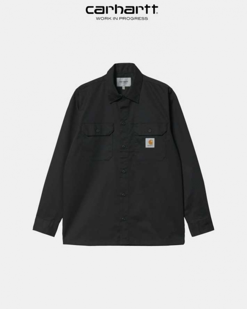 Carhartt Wip Master Shirt Black | TH0001817