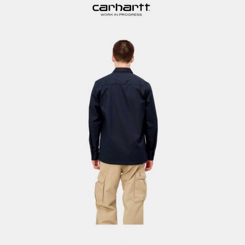 Carhartt Wip Master Shirt Dark Navy | TH0001816