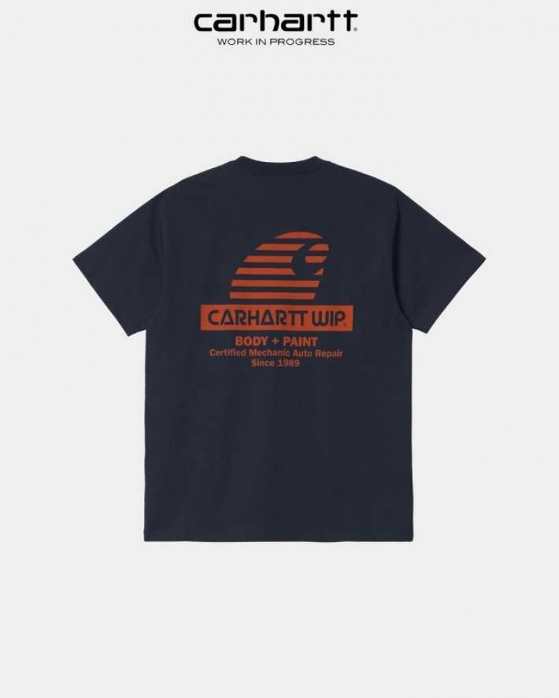 Carhartt Wip Mechanic T-Shirt Dark Navy | TH0002260