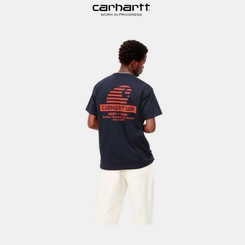 Carhartt Wip Mechanic T-Shirt Dark Navy | TH0002260